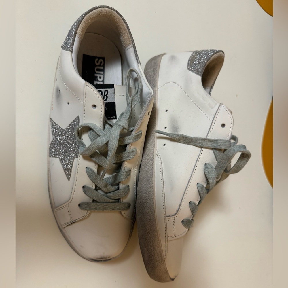 GGDB superstar sneakers silver glitter size 40 in great condition